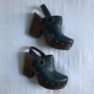 Dark Teal Kork Ease Sling Back Clogs